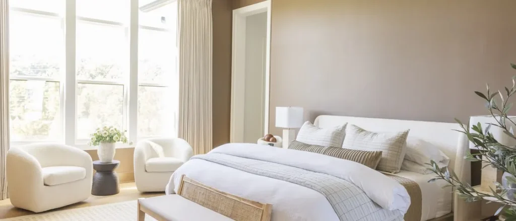 Primary bedroom with ocean view in Unit 803